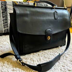1980's Coach Vintage Lexington Messenger Briefcase Shoulder Bag
